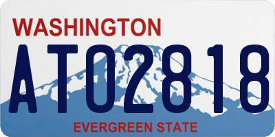 WA license plate ATO2818