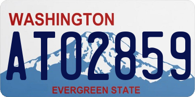WA license plate ATO2859