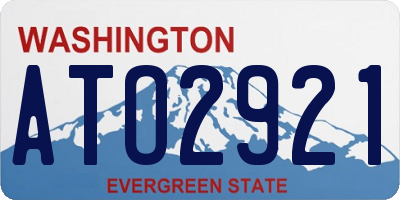 WA license plate ATO2921