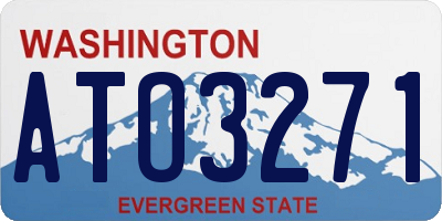 WA license plate ATO3271