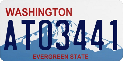 WA license plate ATO3441