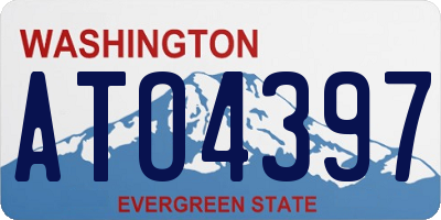 WA license plate ATO4397