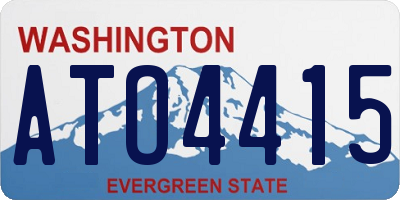 WA license plate ATO4415