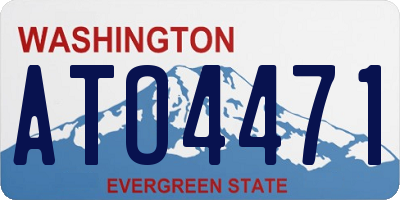 WA license plate ATO4471