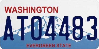 WA license plate ATO4483