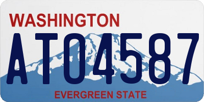 WA license plate ATO4587