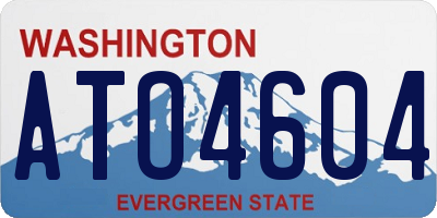 WA license plate ATO4604