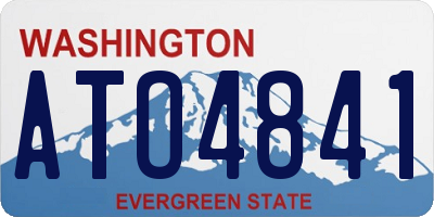 WA license plate ATO4841