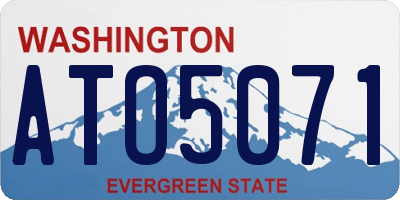 WA license plate ATO5071