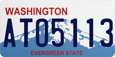 WA license plate ATO5113