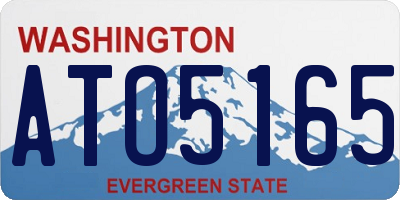 WA license plate ATO5165