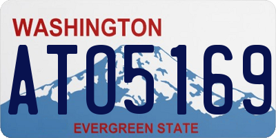 WA license plate ATO5169
