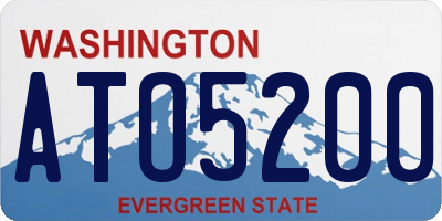 WA license plate ATO5200
