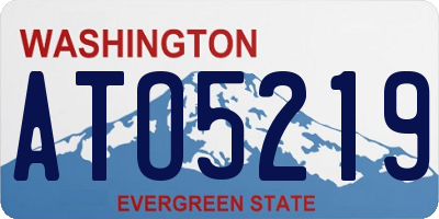 WA license plate ATO5219
