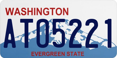 WA license plate ATO5221