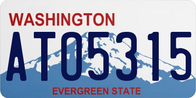 WA license plate ATO5315