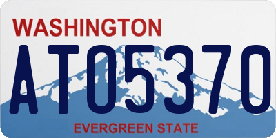 WA license plate ATO5370
