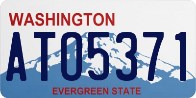 WA license plate ATO5371