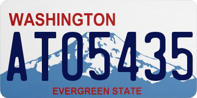 WA license plate ATO5435