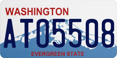 WA license plate ATO5508