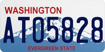 WA license plate ATO5828