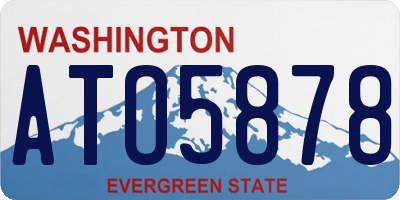 WA license plate ATO5878