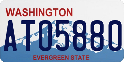 WA license plate ATO5880