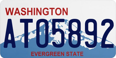 WA license plate ATO5892