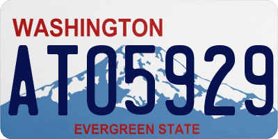 WA license plate ATO5929