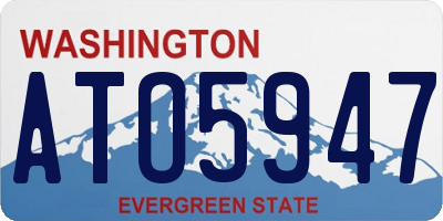 WA license plate ATO5947