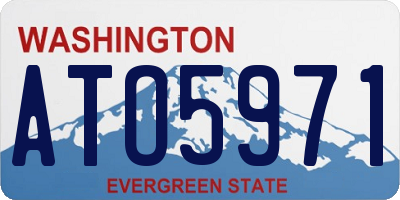 WA license plate ATO5971