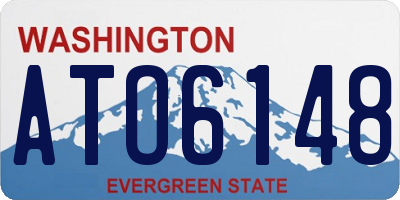 WA license plate ATO6148