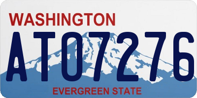 WA license plate ATO7276