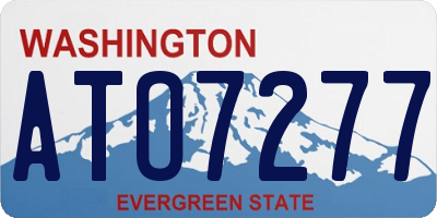 WA license plate ATO7277
