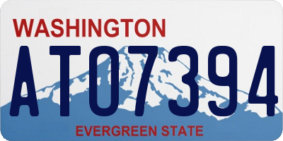 WA license plate ATO7394