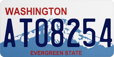 WA license plate ATO8254
