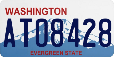 WA license plate ATO8428