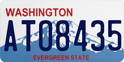 WA license plate ATO8435