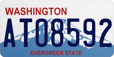 WA license plate ATO8592