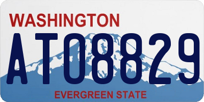 WA license plate ATO8829