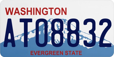 WA license plate ATO8832