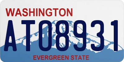 WA license plate ATO8931