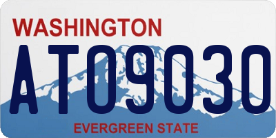 WA license plate ATO9030