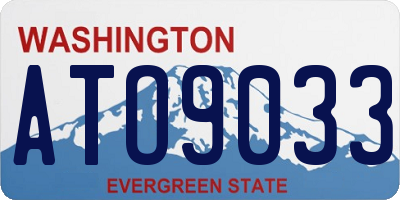 WA license plate ATO9033