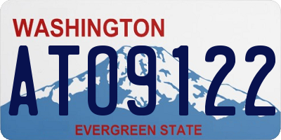 WA license plate ATO9122