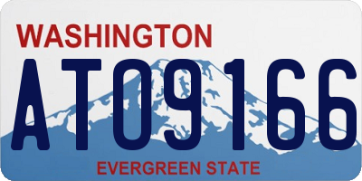 WA license plate ATO9166