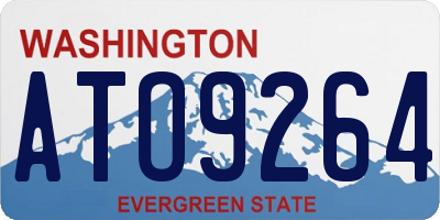 WA license plate ATO9264
