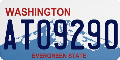 WA license plate ATO9290
