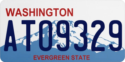 WA license plate ATO9329
