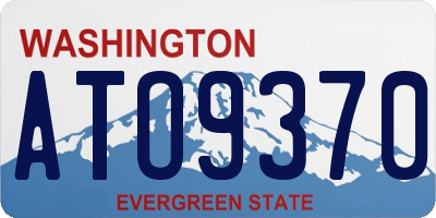 WA license plate ATO9370